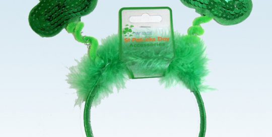 St. Patrick Shamrock Bopper Headband