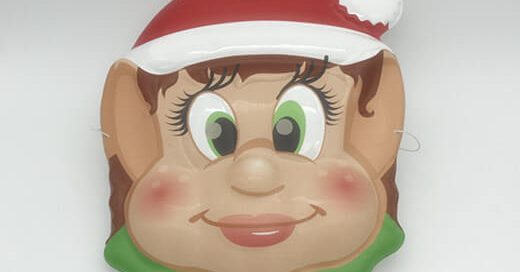 Christmas Party Supplies Girl and Boy Elf Party Mask