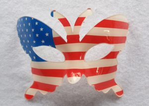 Patriotic Butterfly Mask