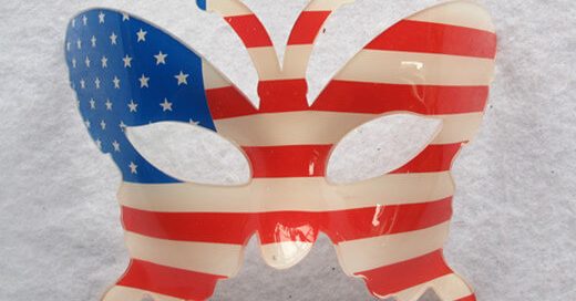 Patriotic Butterfly Mask