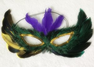 4 Assorted Feather Mardi Gras Masks Masquerade Themed Party Supplies