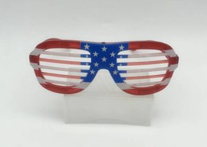 USA National Holiday Window Blinds Glasses