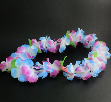 Hawaiin Leis Party LED Lighting Lei Luau Party Decorations Summer Supplies