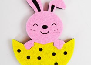 Non Woven Easter Bunny Rabbit Easter Day Wall Decoration