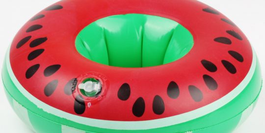 Inflatable Fruit Cup Holder Watermelon Summer Beverage Cup Holder