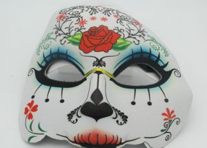 Cruise Discounts Wear Day of the Dead Half Face Masks