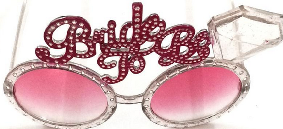 Bachelor Party Glasses Blue and Pink Eye Glasses Wedding Glasses