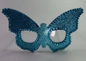 Blue Butterfly Eye Glasses Mask Christmas Party Glasses