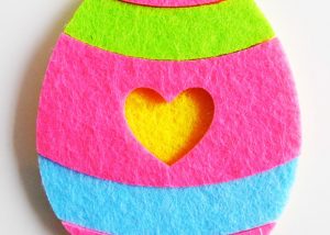 Colorful Soft Woven Easter Egg Wall Ornament Easter Supplies