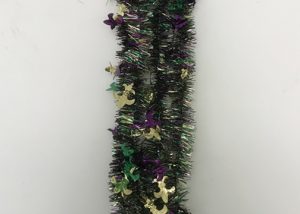 Mardi Gras Tinsel Garlands PGG Fleur de Lis Garland