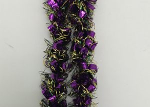 Mardi Gras Door Garlands Metallic Loop Tinsel Garland Purple/Gold