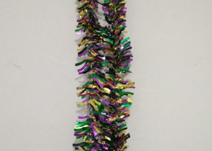 Mardi Gras Tinsel Garland Metallic Wave Tinsel Garland