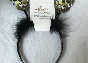 Halloween Suger Skull Head Headbands Bopper Day of the Dead Supplies