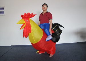Fun toys Inflatable Mascot Adult Chicken Fancy Suit Costumes CE Approved