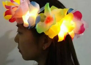 Hawaiin Leis Party LED Lighting Lei Luau Party Decorations Summer Supplies