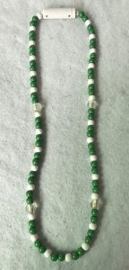 Flashing Light Up LED Bead Necklaces Lighting Party White Green Beads