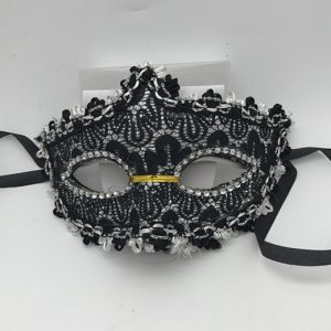 Mardi Gras Costumes Mardi Gras Black Lace Mask with Ribbon