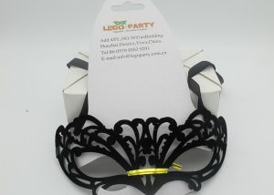 Christmas Party Celebration Ball Masks Black Flocking Eye Mask