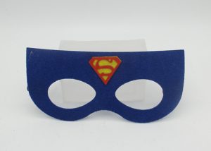 Facial Mask Non Woven Masks Blue Superman Felt Mask