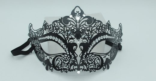 Venetian Masquerade Masks Black Queen Stras Masquerade Mask