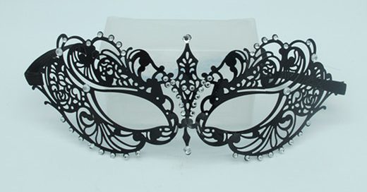 Venetian Masquerade Masks Tigress Black Masquerade Mask