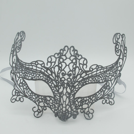 Christmas Masquarade Masks Multi-style Elegant Grey Lace Mask