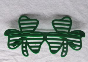 St. Patrick Day Green Shamrocks Window-shades Eye Glasses