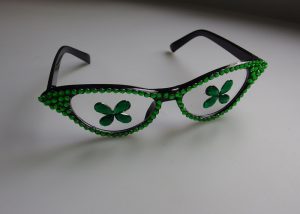 Party Nerd Glasses St. Patrick Irish Eye Glasses with Shamrock