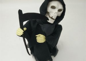 Buy Affordable Halloween Toy Halloween Skull Hanger with Black Clothe