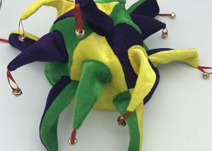 Purple Green Gold Spiked Mardi Gras Hat