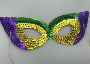 PGG Cat Eye Sequin Mask for Mardi Gras Masquerade Mask