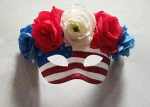 Masquerade Mask Blue Red White Masks Patriotic Costume Acessories