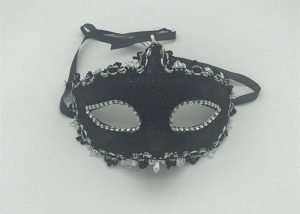 Net Black Sliver Lace Mask Masquerade