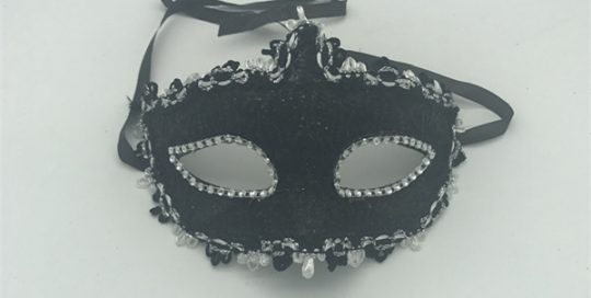 Net Black Sliver Lace Mask Masquerade