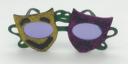 Comedy Tragedy Mardi Gras Sunglasses For Mardi Gras Party