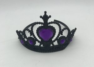 Black and Purple Princess Crown Costume Tiara-Style Crown