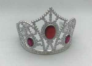 Red Pink Sliver Plastic Princess Tiaras For Costume Accessories