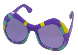 PGG Retro Mardi Gras Sunglasses For Mardi Gras Party