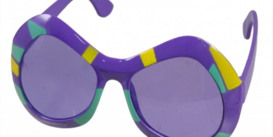 PGG Retro Mardi Gras Sunglasses For Mardi Gras Party