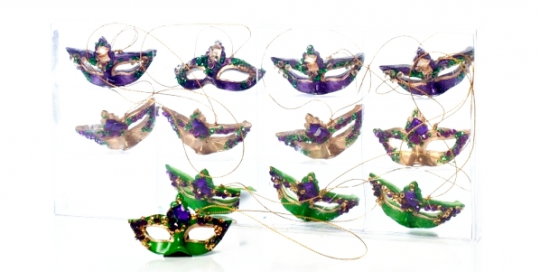 Mardi Gras Mask Tree Ornaments