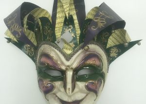 36" PGG Giant Jester Mask for Mardi Gras Party Celebration