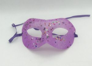 Glitter Eye Mask with Star Sequins For Masquerade Party