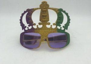 Metallic Mardi Gras Eyeglasses