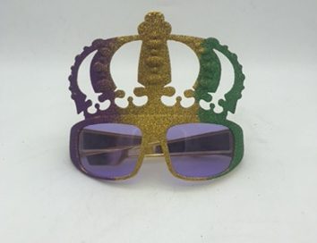 Metallic Mardi Gras Eyeglasses