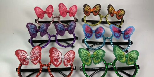 Party Sunglasses Assorted Color Butterfly Eyeglasses