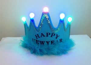 Light Up Princess Tiaras with Trim For New Year Party Supplies