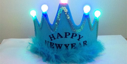 Light Up Princess Tiaras with Trim For New Year Party Supplies