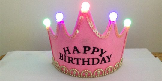 Light Up Birthday Crown Tiara