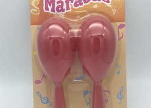 Red Color Musical Maracas Play Set For Child Party Play Toy