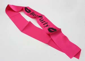 Hen Night Stain Sashes with Black Writing Hen Party Accesory